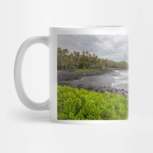 Black Sand Beach, Hawaii, USA (C044/3121) Mug